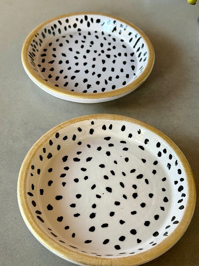 Hand Painted Terracotta Trinket Trays