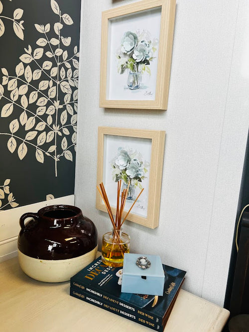 3 Piece 3D Floral Paper Art Set | Watercolor Flower Shadow Boxes, Botanical Wall Decor