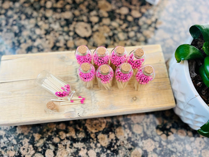 Decorative Apothecary Match Bottles