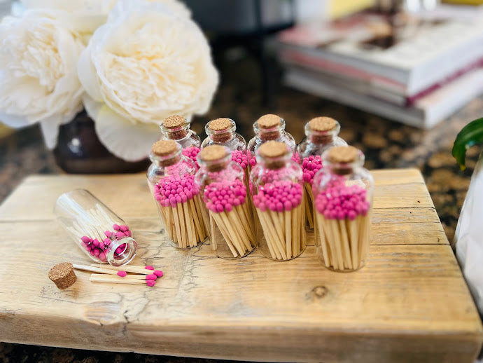 Decorative Apothecary Match Bottles