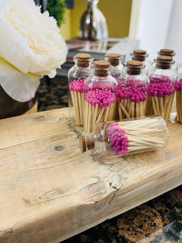 Decorative Apothecary Match Bottles